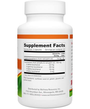 Daily Super E Tocotrienols Supplement - High Gamma, Delta & Alpha - 90 Capsules - Buy Online on GoSupps.com
