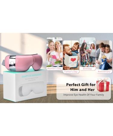 Smart Eye Massager with Heat & Compression - Relieve Dry Eyes Migraines & Eyestrain - Eye Mask for Relaxation & Sleep - Perfect Gift for Men & Women (Pink - Buy Online on GoSupps.com