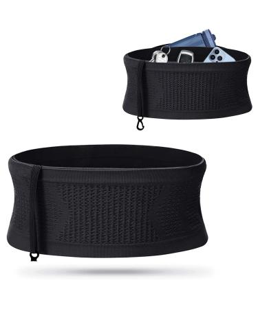 Multifunctional breathable hidden hip pocket unisex run waist belt Passel Gimmel for cell phone belly pocket jogging belt bag with key clip for phones keys (m)