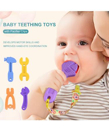 Silicone Baby Teething Toys Set for 0-12 Months | Chewable Molar Teether for Boys and Girls | A-Tools Design - Buy Online on GoSupps.com