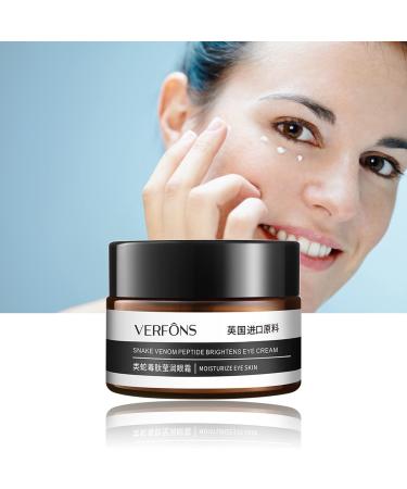 Verfons Firming Eye Cream Trademark Certificate Designates Unique Authentic Product. Snake Venom Peptide Anti-Wrinkle Firming Instant Remove Eye Bags Fades Fine Lines for Women and Men.