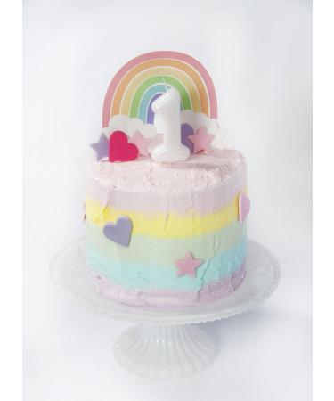 Pastel Rainbow Cake Topper - Buy Online on GoSupps.com