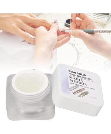 Saluaqui Mirror Nail Glue Powder - Professional Nail Art Adhesive for 3D Effects and Metallic Finish - Safe and Easy to Use - Buy Online on GoSupps.com