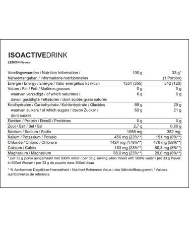 Powerbar Isoactive Lemon 1320g & Recovery Active Chocolate 1210g Bundle - Isotonic Sports Drink + Regeneration Whey with Electrolytes Carbohydrates Magnesium & Zinc - International Shipping Available - Buy Online on GoSupps.com