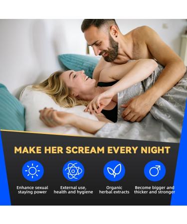 Male Enlargement Massage Cream | Moisturizing Private Part Extender Cream for Thicker & Longer Results - 50ml - Buy Online on GoSupps.com