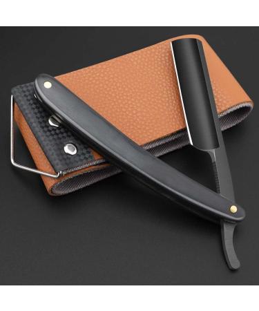 Professional Straight Edge Barber Razor Straight razors for men Premium Stainless Steel Shaver Razor with Shaving Strop for Men Home & Salon Grooming Using (NO.179)