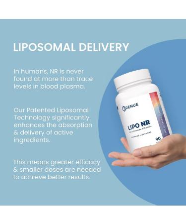 RENUE by Science Nicotinamide Riboside | High Strength Liposomal NAD Supplement | 90 Nicotinamide Capsules - 300mg Nicotinamide Riboside per Serving | Manufactured in The USA Third-Party Tested - Buy Online on GoSupps.com