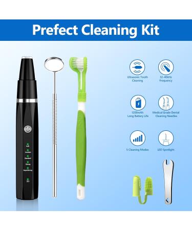 Ni-SHEN Dog Teeth Cleaning Kit - Dental Care Tartar Plaque Remover for Dogs and Cats (Black) - Buy Online on GoSupps.com