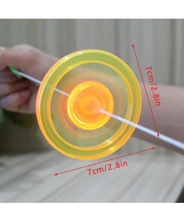 Multicolor Flywheel Spinning Toy Spinner Fidget Light Rainbow Lightshow Orbital Kids Flash Novelty Children's Toys Gift Pull Line Flashing Glow in The Dark Wheel Colorful Glow Up - Buy Online on GoSupps.com