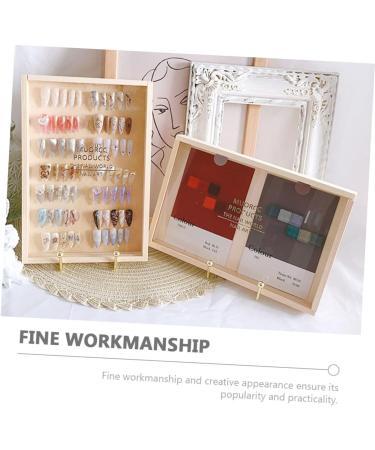 PRETYZOOM 1pc Box Nail Display Board Natural Wood Pull Wooden Box - Buy Online on GoSupps.com
