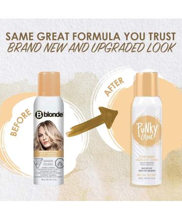 Punky Temporary Hair Highlight Spray Natural Blonde 3.5 oz x 2 Pack 3.5 Ounce (Pack of 2) Natural Blonde - Buy Online on GoSupps.com