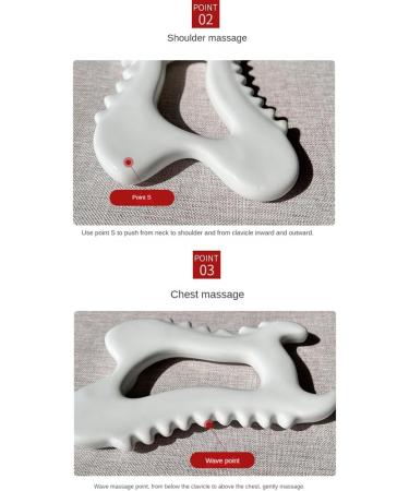 Srutueo 1 Piece Guasha Tools Guasha Face Massagers Ceramic Scraper Board for Face Lift Slimmer Reduces Puffiness Body Sculpting - Buy Online on GoSupps.com