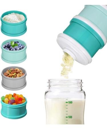 YeahiBaby Milk Powder Dispenser - Portable Snack Storage Container for Travel & Camping (Blue) - Buy Online on GoSupps.com