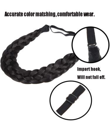 TOECWEGR Braided Hair Band 5 Strands Hair Scrunchie Classic Chunky Elastic Synthetic Headband Women's Beauty Accessories B07 - Buy Online on GoSupps.com