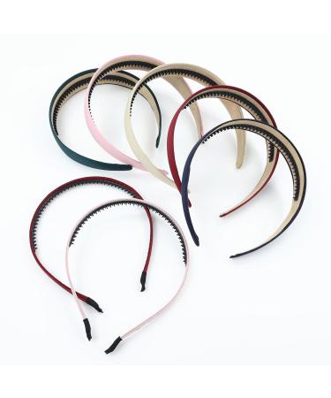 Lawie 10 Pack Wide Headbands Hair Clasp - Black Plastic Metal Crown Tiara Hairband Set with Anti-Slip Grip - Craft Accessories - Buy Online on GoSupps.com