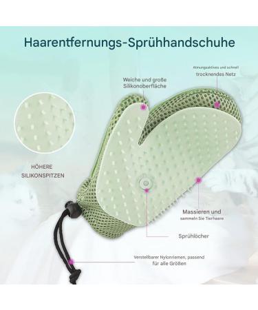  Cat Grooming Glove | Cleaning and Care Glove with Spray Function | Anti-static and Reusable for Upholstery Furniture Car Home - Buy Online on GoSupps.com