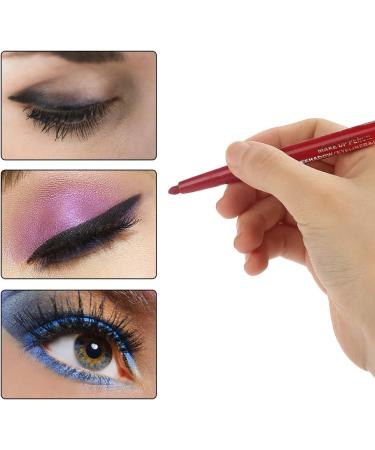 Natudeco 12 Colors Eyeliner Pencil Eye Shadow Pencil Waterproof Long Lasting Gel Eyeliner Eye Makeup with Ultra-Fine Tip - Buy Online on GoSupps.com