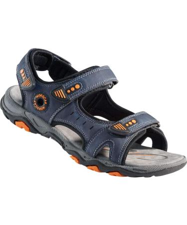 Nordcap trekking sandals airy hiking sandals for women and men outdoor sandals with Velcro fastener & profile in several colors size.37-46 43 EU jeans blue