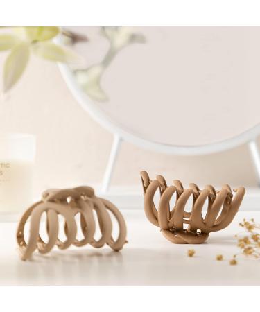 Sunolga Large Octopus Claw Clips for Thick Long Hair - Strong Hold Matte Hair Clips for Women - 3.5'' Big Size in Beige/Black/Light Coffee/Dark Brown - Buy Online on GoSupps.com