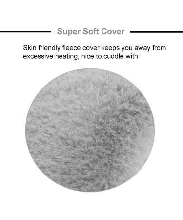 OUK Hot Water Bottle with Soft Fleece Cover - 1.5L Hand Warmer for Hot/Cold Therapy - Buy Online on GoSupps.com