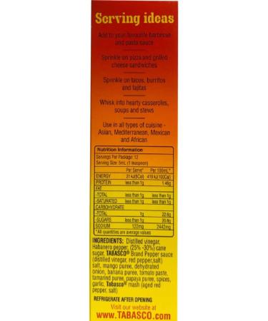Tabasco Pepper Sauce 60ml - Set of 5 Flavours | Red | Green | Habanero | Chipotle | Garlic - Buy Online on GoSupps.com
