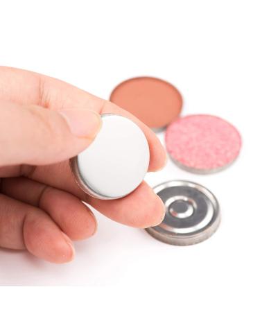 Allwon 100Pcs Metal Stickers for Magnetic Palette + Depotting Spatula - Round and Square Shapes | Empty Eyeshadow Makeup Palette Accessories - Buy Online on GoSupps.com