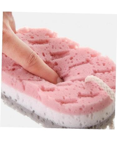 2Pcs Soft Bath Sponge Brush - Massage & Moisturizing Dead Skin Remover - Spa Foam Shower Scrubber with Rope Holder - Buy Online on GoSupps.com