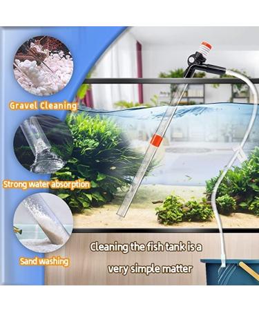 STARROAD-TIM Aquarium Gravel Cleaner Kit - Water Changer & Filter Cleaning with Long Nozzle, Air-Pressing Button, Adjustable Flow Controller - 15*2 Inches - Buy Online on GoSupps.com