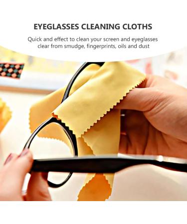 GLEAVI 100pcs Eyeglasses Cleaning Cloths - Lens Wipes for Glasses Sunglasses & Screens - Ultra Soft Streak-Free Cleaning - Buy Online on GoSupps.com