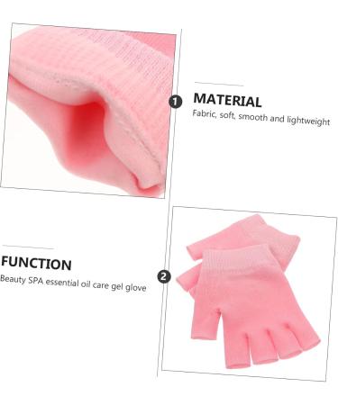 MERRYHAPY 2 Pairs Gel Gloves Fingerless Gloves Hand Cracked Gloves Night Hand Gloves Dry Hands Gloves Overnight Gloves for Dry Hands Moisturizing Gloves Spa Gloves Knitting 16X13X1CM - Buy Online on GoSupps.com