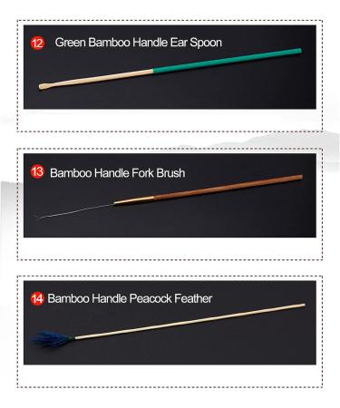 Layhou Ear Massage Set - Stainless Steel Earwax Cleaner Kit with Goose Feather Earpick and Spiral Ear Clean Tool - Buy Online on GoSupps.com