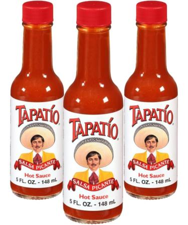 Tapatio Salsa Picante 148ml (Pack of 3) / Spicy Hot Sauce Bundle Red Chilli Pepper Sauce Hot Salsa Dip for Snacks Taco Sauce Burrito Mexican Food - Buy Online on GoSupps.com
