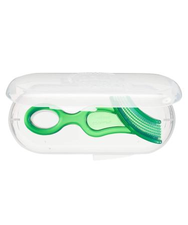 Baby's 1st Toothbrush with Case - Silicone Toddler Toothbrush | Infant Oral Care Essentials - Green - Buy Online on GoSupps.com