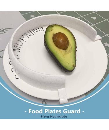 Clip-On Guard: Reusable Food Plate Spill Prevention Aid for Elderly, Parkinson Patients, Bedridden & Disabled - Buy Online on GoSupps.com