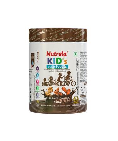 PGM DISTRIBUTORS Nutrela Kids Protein Powder Chocolate Flavour 400g Memory and Brain Development Muscle Mass Bone and Teeth Strength