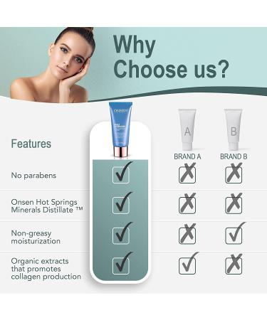 Onsen Secret Anti-Aging Face Moisturizer Cream - All Natural Organic Skin Lotion for Women | Daily Hydration & Wrinkle Reduction (35 ml) - Buy Online on GoSupps.com