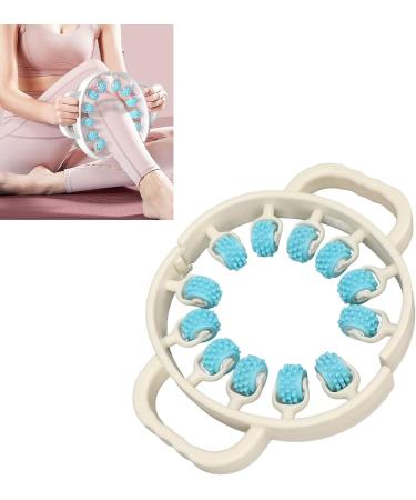 Sky Blue Muscle Roller - Trigger Point Foam Roller for Legs Arms & Feet | Deep Tissue Massage for Sore Muscles & Stiffness Relief - International Shipping Available - Buy Online on GoSupps.com