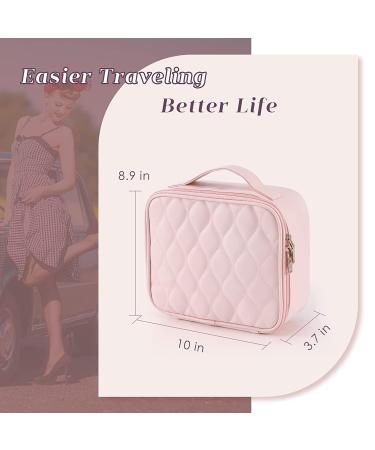 Large Wavy Pink Makeup Bag â€“ Travel Cosmetic Organizer for Women & Kids - Buy Online on GoSupps.com