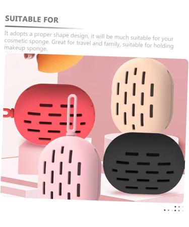Ipetboom Beauty Powder Puff Makeup Sponge Holder Portable Cosmetic Puff Container Blenders Travel Powder Container Mini Makeup Kit Travel Makeup Puff Holder Storage Container Breathable - Buy Online on GoSupps.com