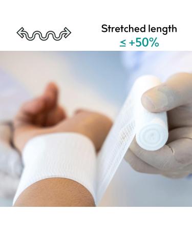 Medrull 20-Piece 8cm x 4m Gauze Bandage Set - Ultra Crepp Fixation Bandages for Superior Dressing Material - Buy Online on GoSupps.com