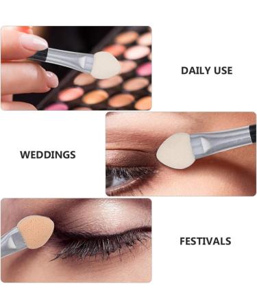 EXCEART Dual End Eyeshadow Brush Double- ended Aluminum Tube Latex Eye Shadow Stick Eye Shadow Brush Sponge Applicator Disposable Eye Shadow Brush Portable Eye Detail Brush 40 Pcs Eye Makeup - Buy Online on GoSupps.com
