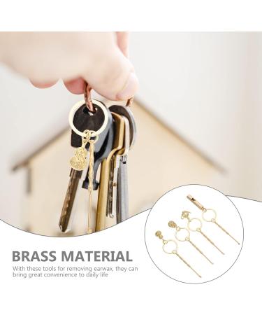 Vintage Brass Ear Spoons Set | Earwax Removal Tools | Healeved 4Pcs | Keychain Gift for Men Women - Buy Online on GoSupps.com