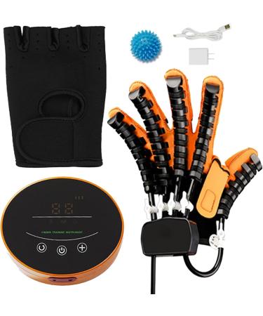 Rehabilitation Robot Training Gloves Rehabilitation Restore Equipment for Patient with Hand Paralysis Finger Recovery Exercise Equipment Orthotics Orange A S Orange A S