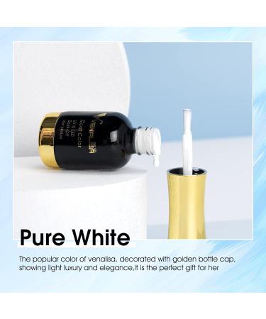 VENALISA 12ml White Gel Nail Polish | Soak Off UV LED Natural Nail Gel | DIY Manicure French Gifts 0.43 OZ - 1001-White - Buy Online on GoSupps.com