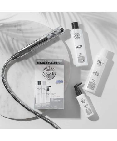 Nioxin System 1 Natural Hair Treatment Trial Kit - 3-Part System for Light Thinning Hair | Scalp Therapy & Hair Thickening Treatment - 3 Piece Set - Buy Online on GoSupps.com
