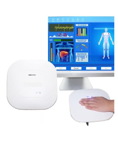 Quantum resonance magnetic analyzer handheld body health analysis devices 3D-dynamic multilingual full body support soundness white