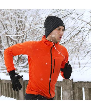 OZERO Knit Beanie Winter Hat - Thermal Polar Fleece Snow Skull Cap (Gray) - Buy Online on GoSupps.com