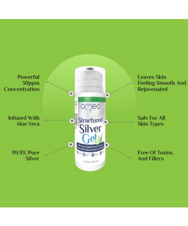 Ameo Life Colloidal Silver Gel with Aloe Vera & Colloidal Silver Liquid Bundle - Buy Online on GoSupps.com