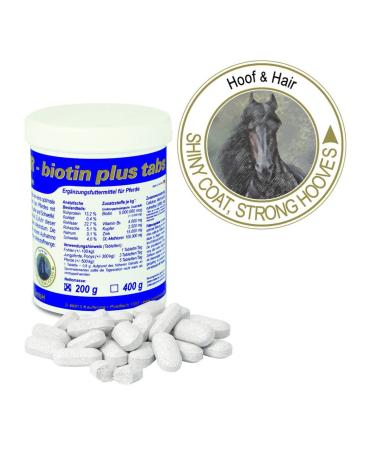 Equipur Biotin Plus Tablets by Vetripharm | 200g | Supplement for horses | Can be useful for optimal care of horse's hoof, s