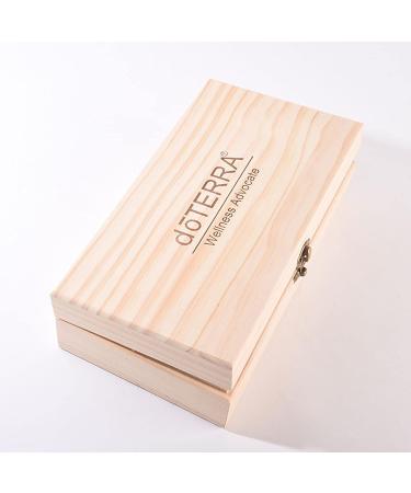 Premium Wooden Essential Oil Box with 25 Compartments | Aromatherapy Storage & Organizer for Essential Oils - Buy Online on GoSupps.com